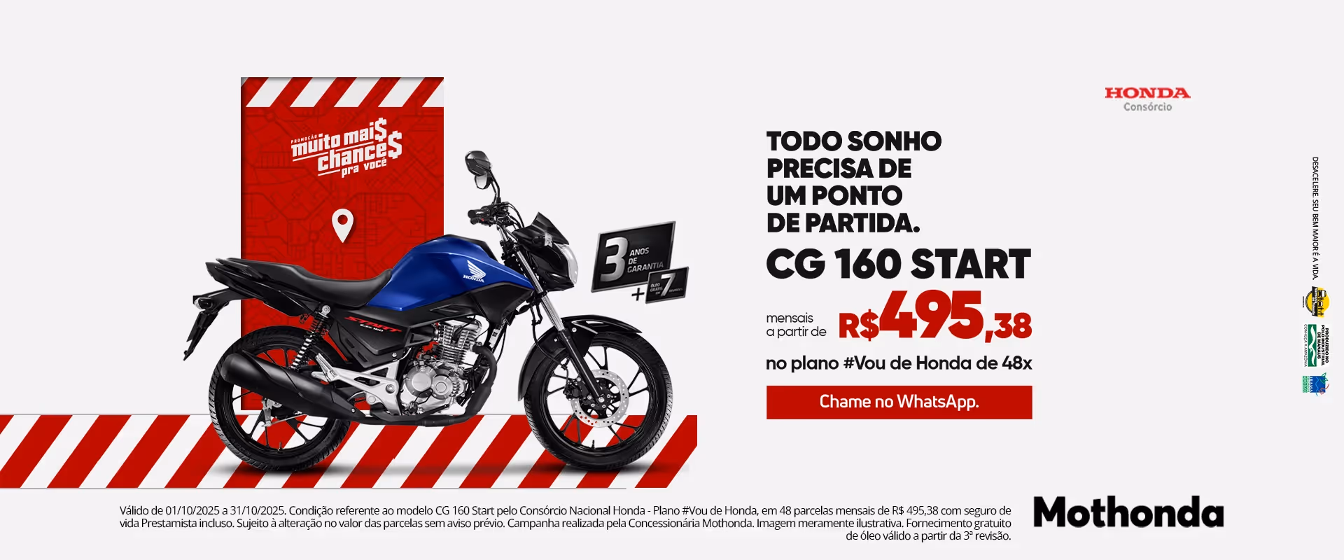 Banner CG 160 Start Honda
