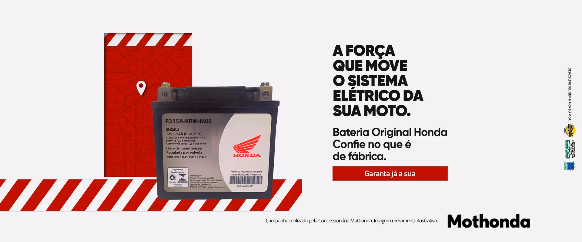 Banner Bateria Honda