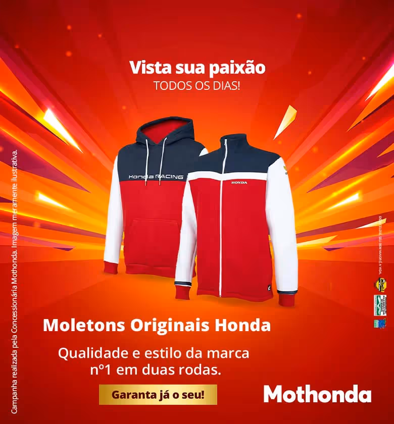 Moletons Honda — lifestyle oficial.