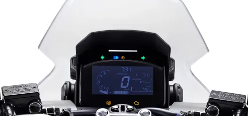 Painel digital mostrando controle de tração Honda ADV