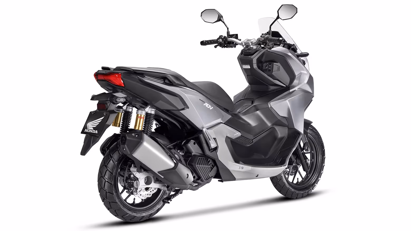 Honda ADV prata vista lateral traseira direita