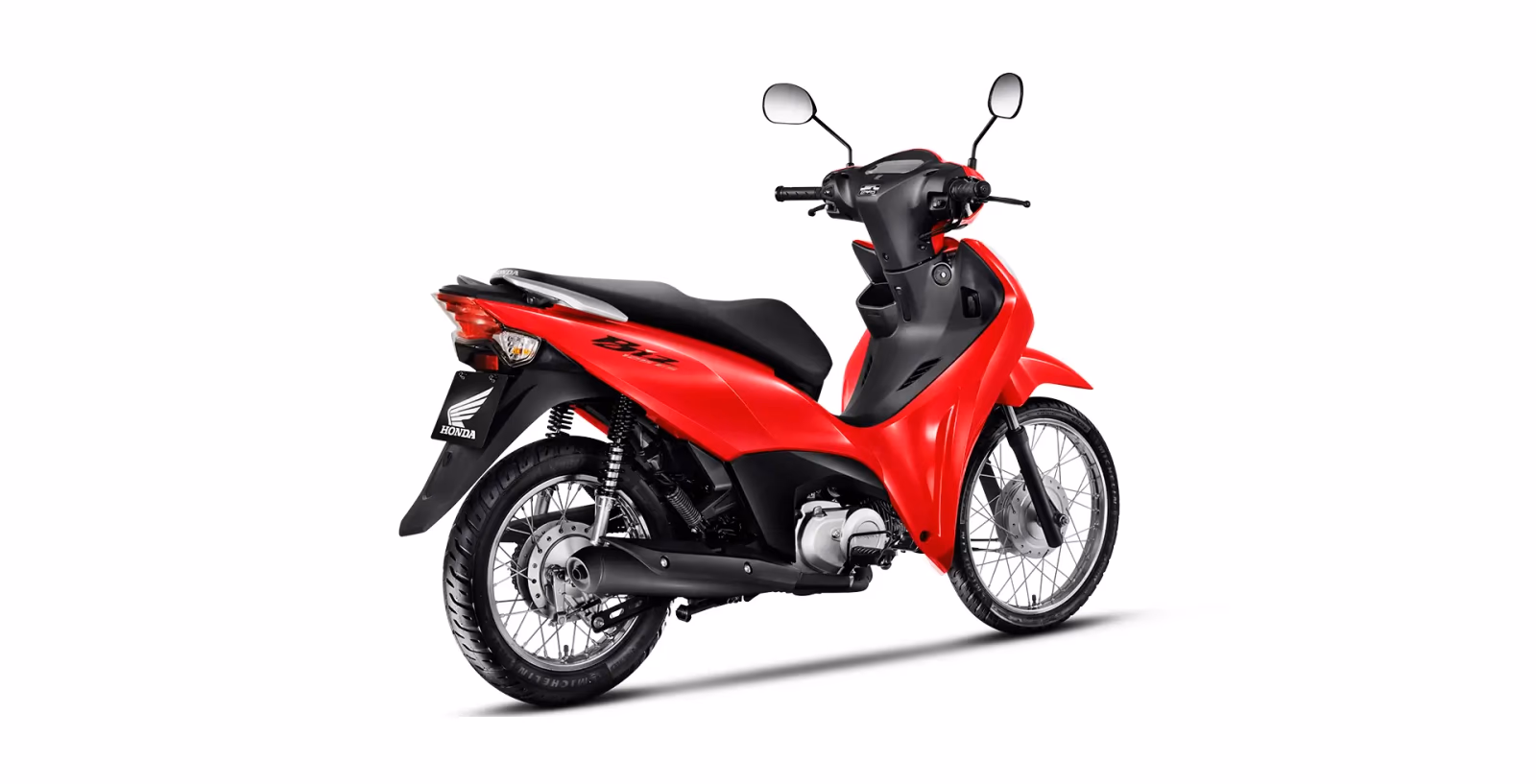 Honda Biz 125 ES traseira direita vermelha - 17 de 32