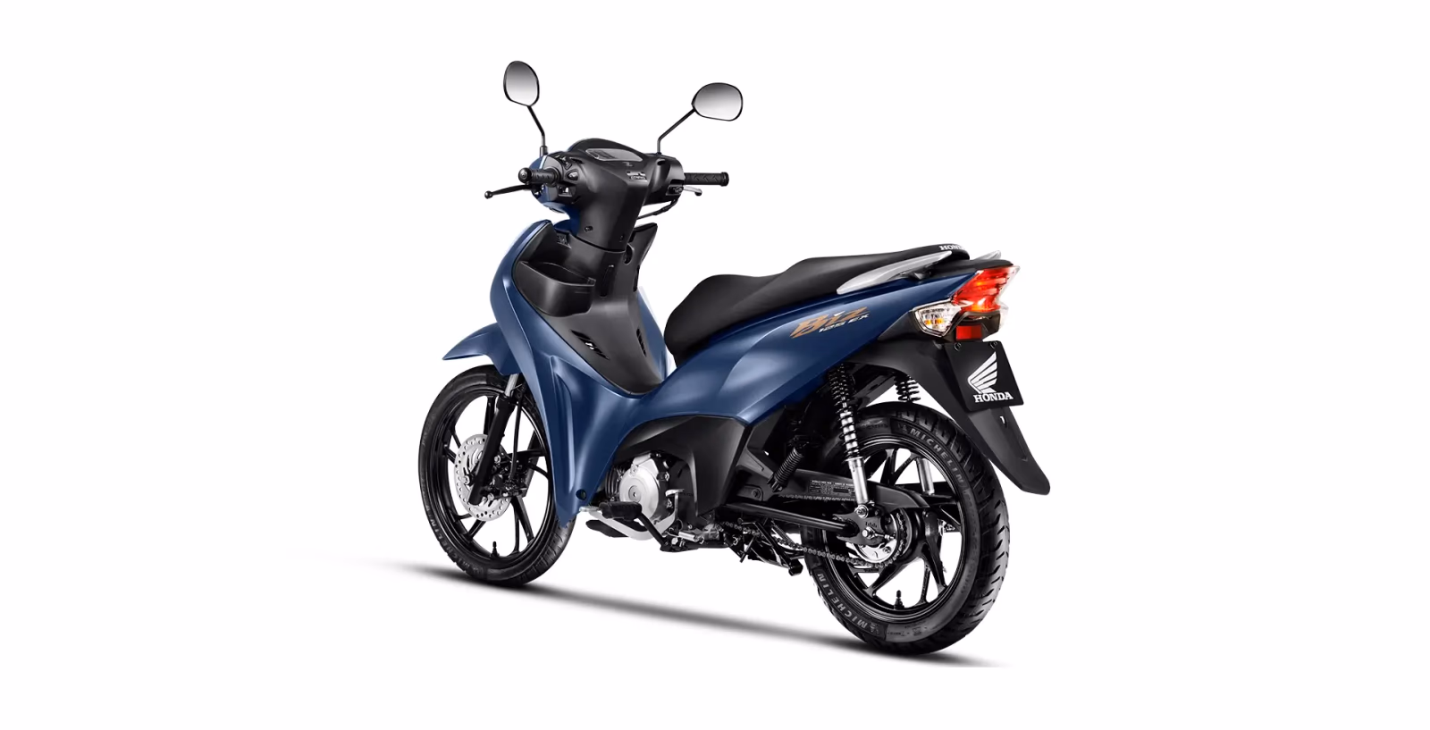 Honda Biz 125 EX traseira esquerda azul - 28 de 32