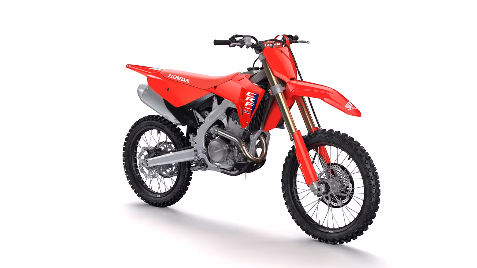 CRF 250R em estúdio vista frontal