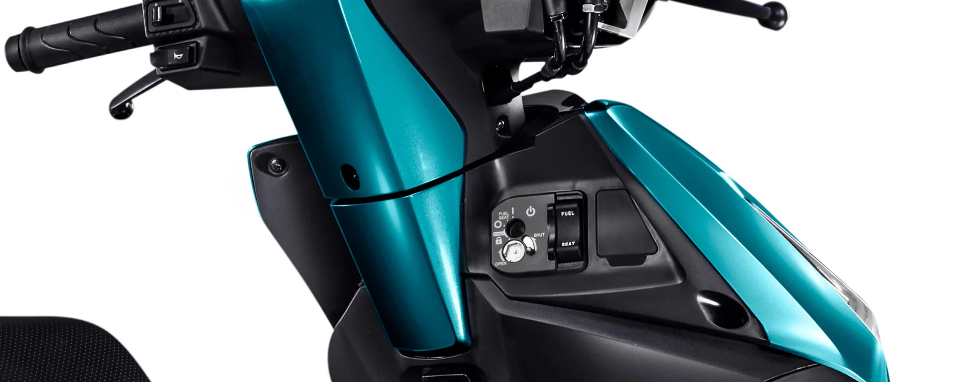 Detalhe do Shutter Key Elite 125