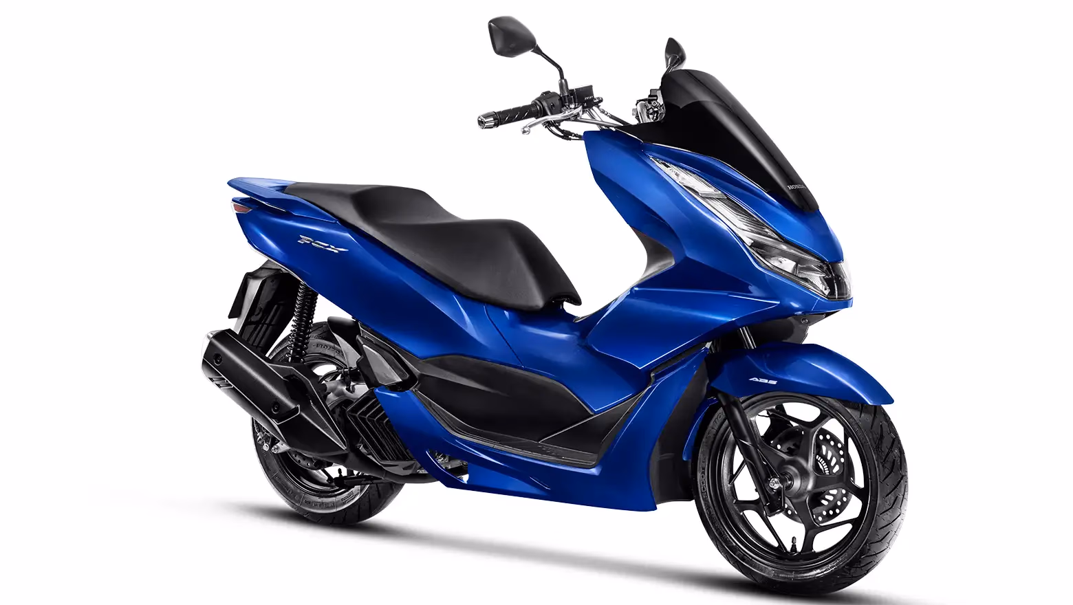 PCX na cor azul perolizado, vista frontal e lateral direita - 28 de 38