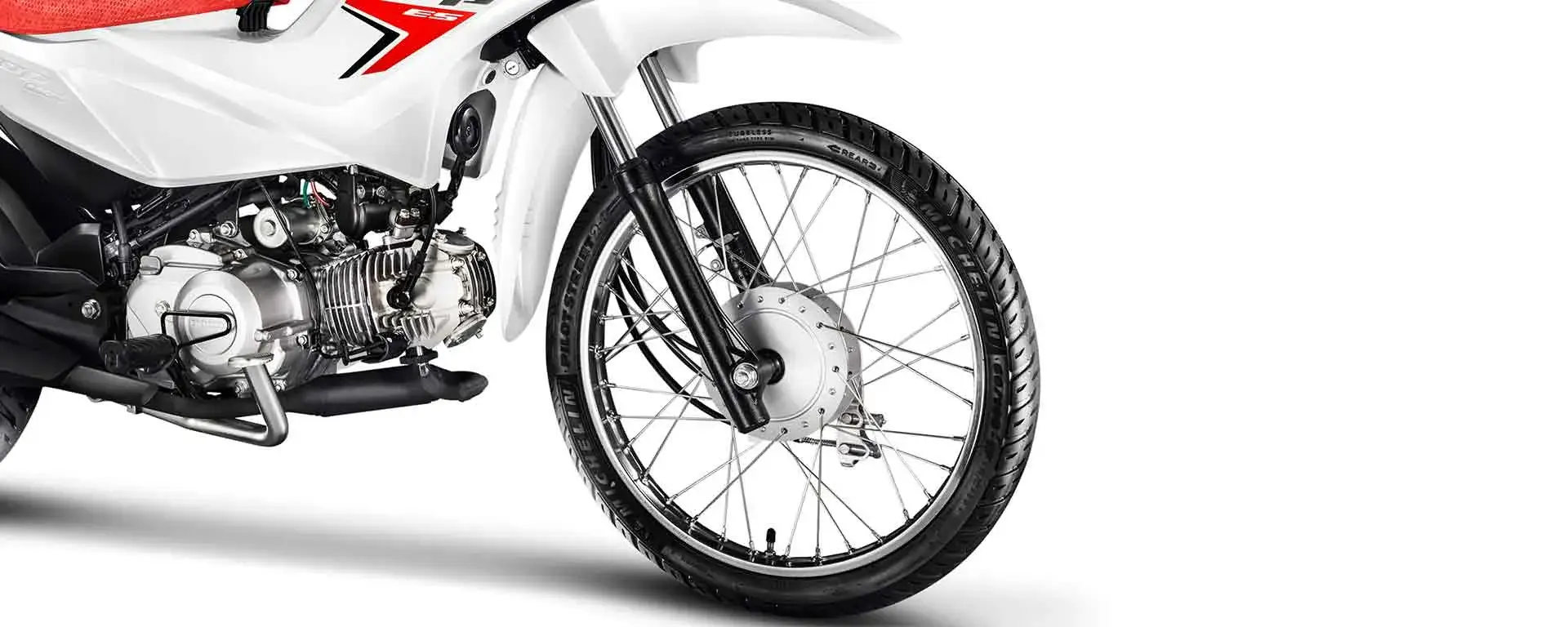 Roda dianteira e freio CBS Pop 110i ES