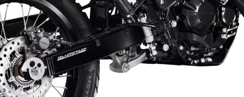 Detalhe da suspensão da XR 300L Tornado